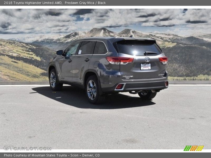 Predawn Gray Mica / Black 2018 Toyota Highlander Limited AWD
