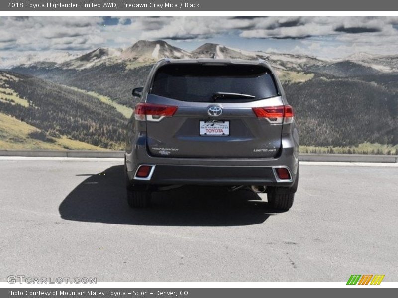 Predawn Gray Mica / Black 2018 Toyota Highlander Limited AWD