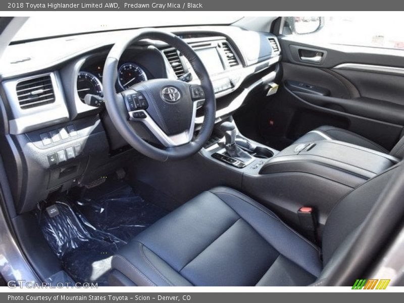 Predawn Gray Mica / Black 2018 Toyota Highlander Limited AWD
