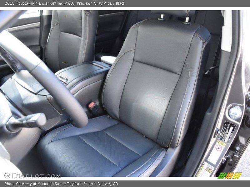 Predawn Gray Mica / Black 2018 Toyota Highlander Limited AWD