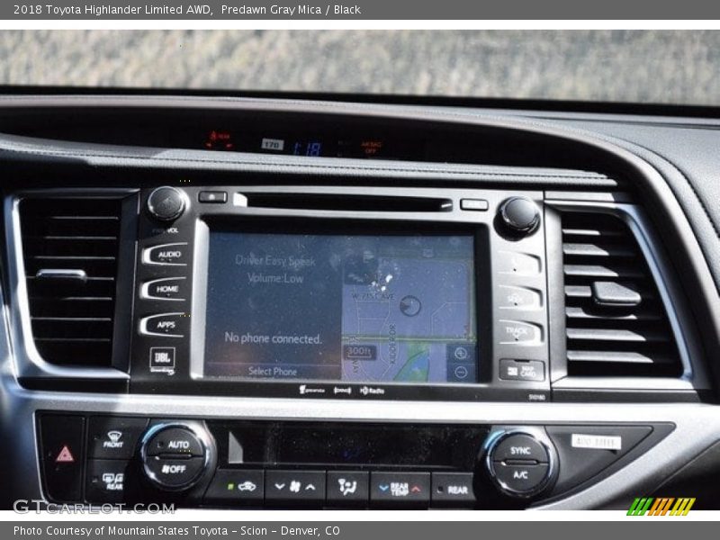 Predawn Gray Mica / Black 2018 Toyota Highlander Limited AWD