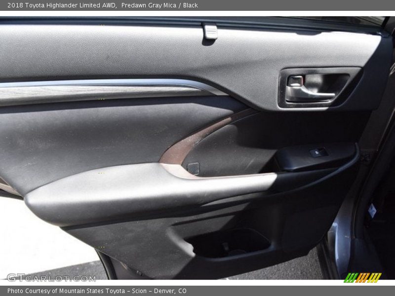 Predawn Gray Mica / Black 2018 Toyota Highlander Limited AWD