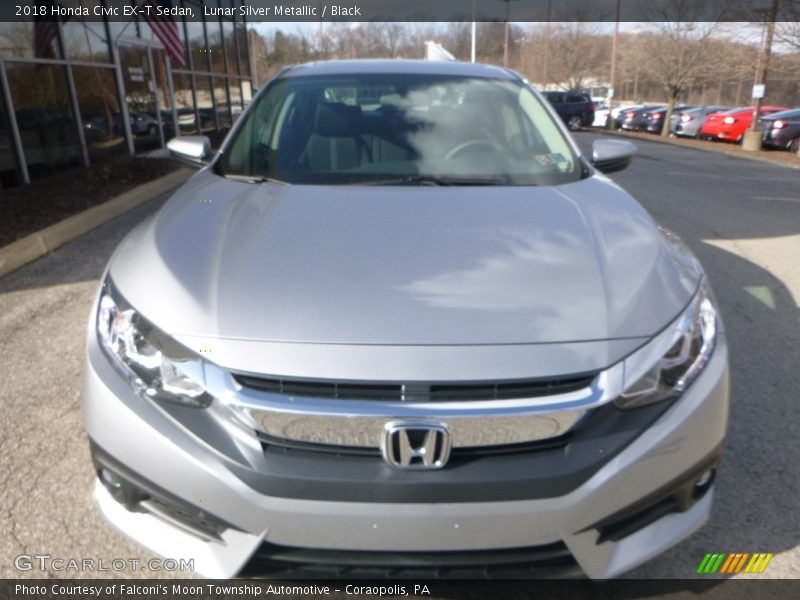 Lunar Silver Metallic / Black 2018 Honda Civic EX-T Sedan