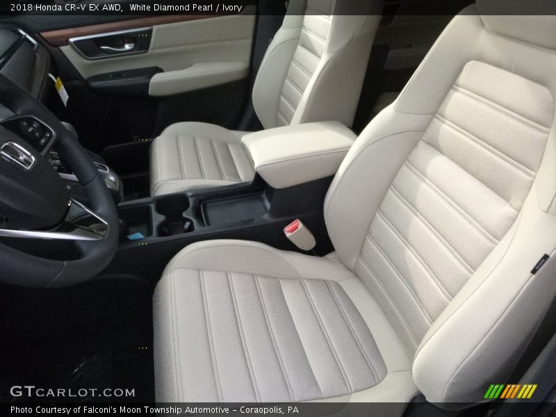 White Diamond Pearl / Ivory 2018 Honda CR-V EX AWD