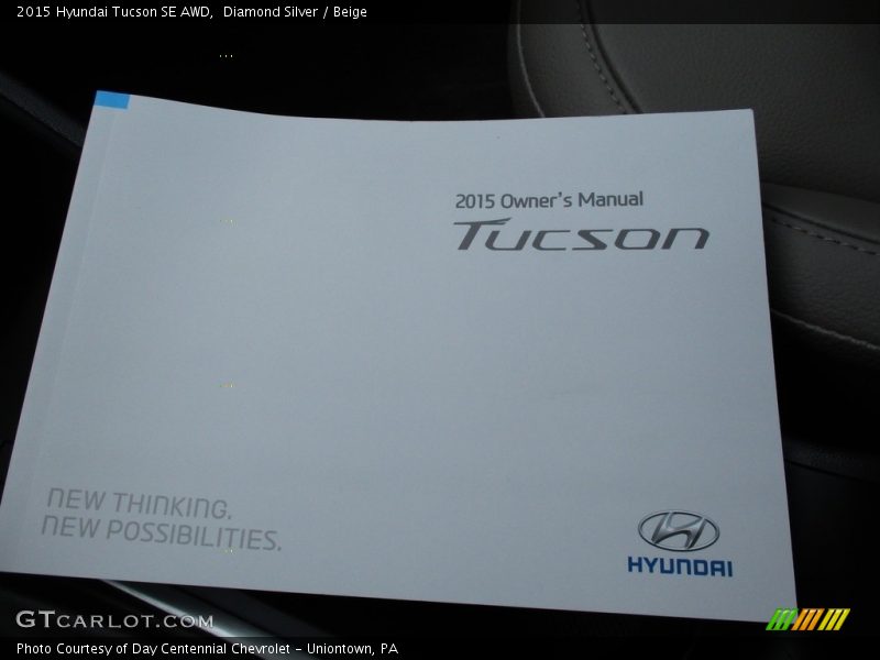 Diamond Silver / Beige 2015 Hyundai Tucson SE AWD