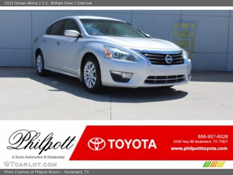 Brilliant Silver / Charcoal 2013 Nissan Altima 2.5 S