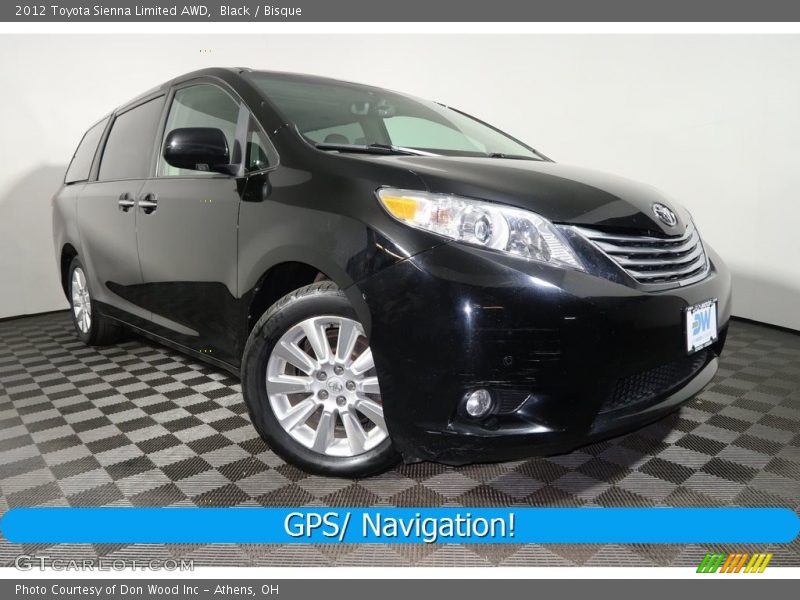 Black / Bisque 2012 Toyota Sienna Limited AWD