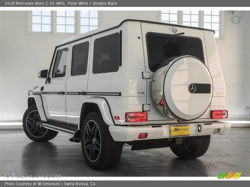 Polar White / designo Black 2018 Mercedes-Benz G 63 AMG
