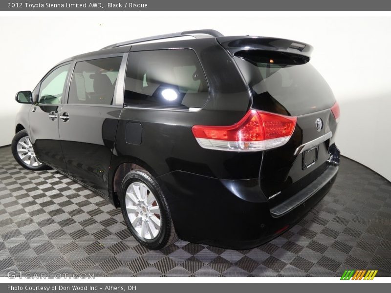 Black / Bisque 2012 Toyota Sienna Limited AWD