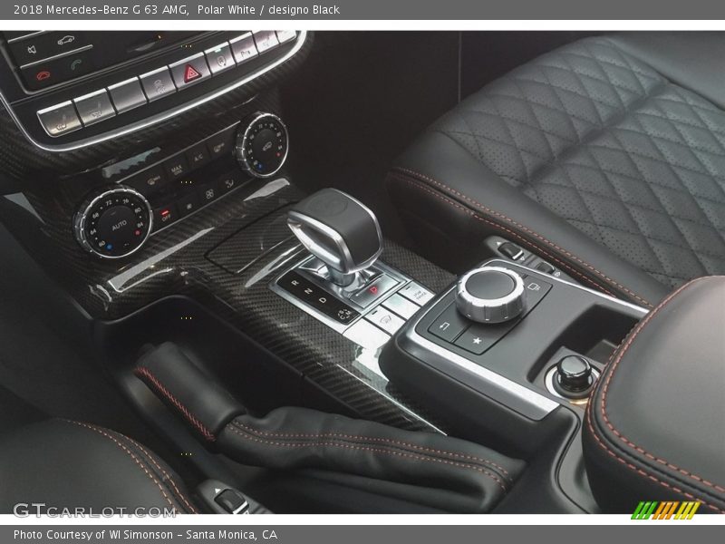 Controls of 2018 G 63 AMG