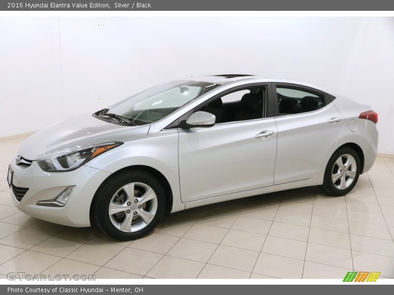 Silver / Black 2016 Hyundai Elantra Value Edition