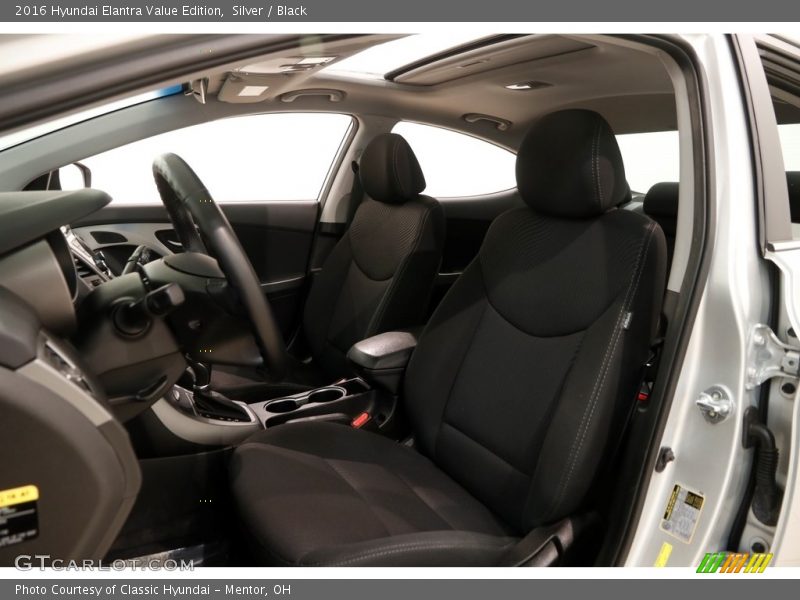 Silver / Black 2016 Hyundai Elantra Value Edition