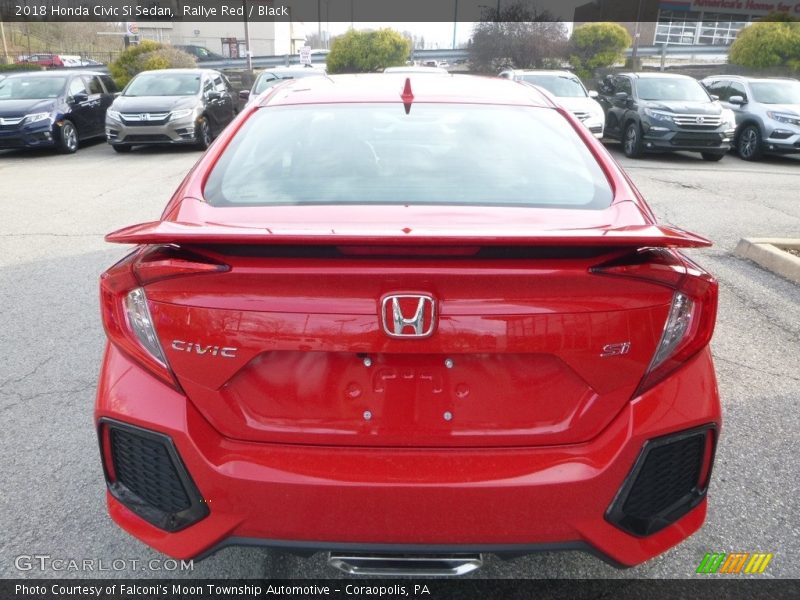 Rallye Red / Black 2018 Honda Civic Si Sedan