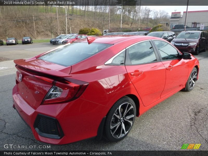 Rallye Red / Black 2018 Honda Civic Si Sedan