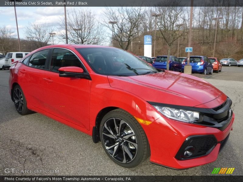 Rallye Red / Black 2018 Honda Civic Si Sedan