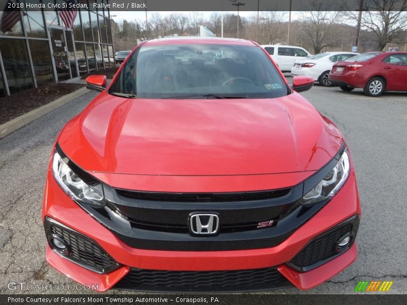 Rallye Red / Black 2018 Honda Civic Si Sedan