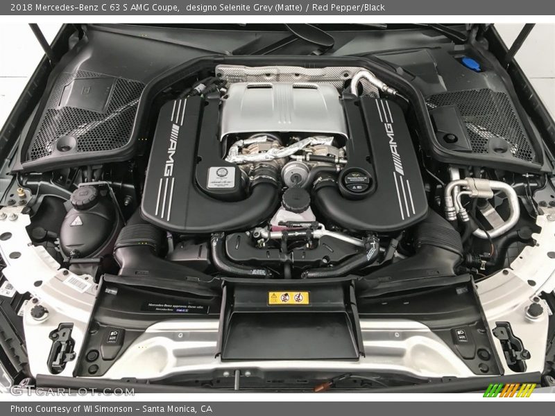  2018 C 63 S AMG Coupe Engine - 4.0 Liter AMG biturbo DOHC 32-Valve VVT V8