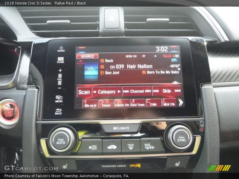 Rallye Red / Black 2018 Honda Civic Si Sedan