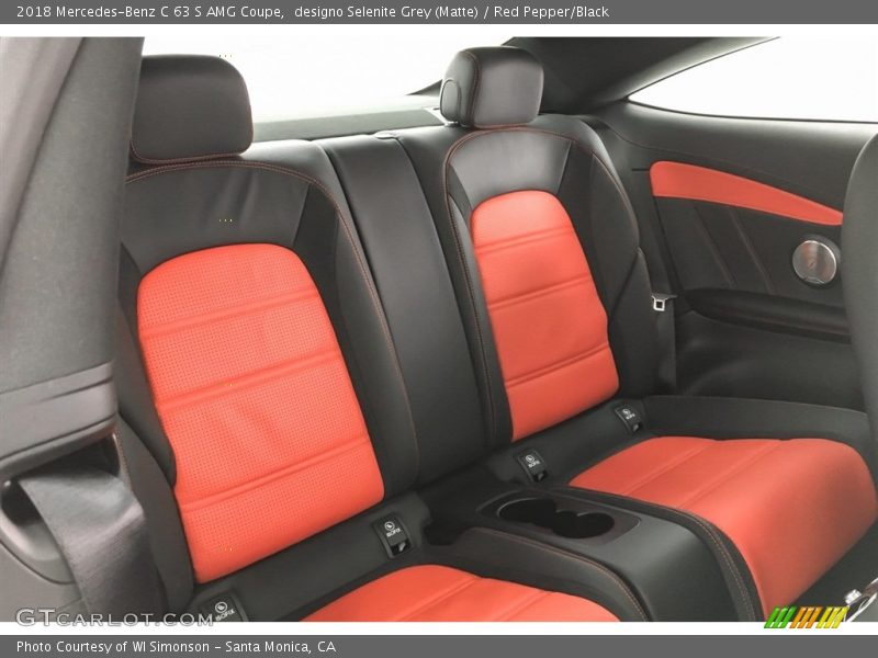 Rear Seat of 2018 C 63 S AMG Coupe