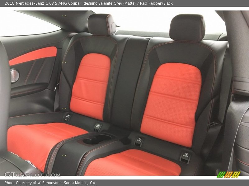 Rear Seat of 2018 C 63 S AMG Coupe