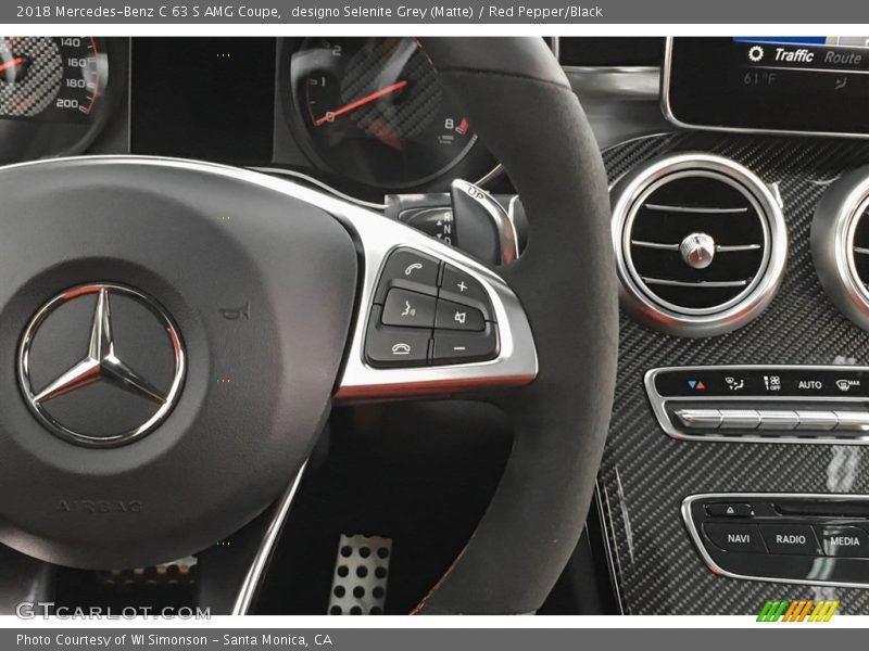 Controls of 2018 C 63 S AMG Coupe