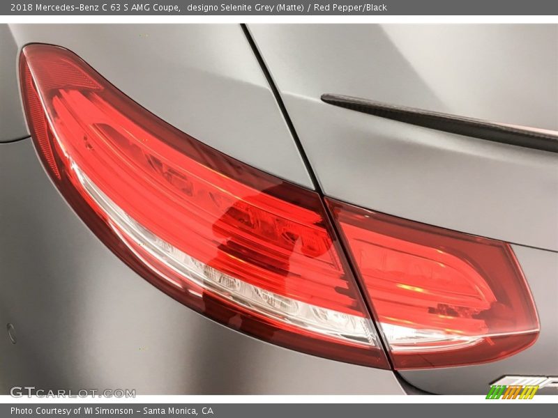 designo Selenite Grey (Matte) / Red Pepper/Black 2018 Mercedes-Benz C 63 S AMG Coupe