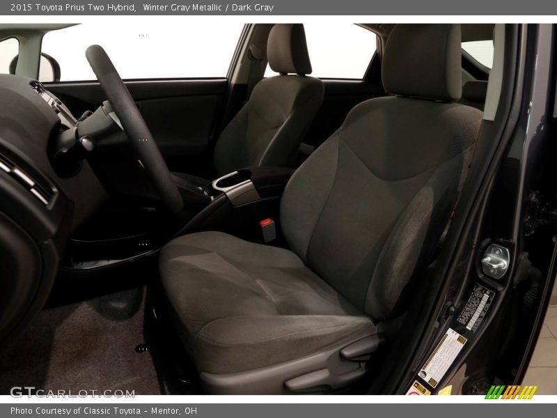 Winter Gray Metallic / Dark Gray 2015 Toyota Prius Two Hybrid