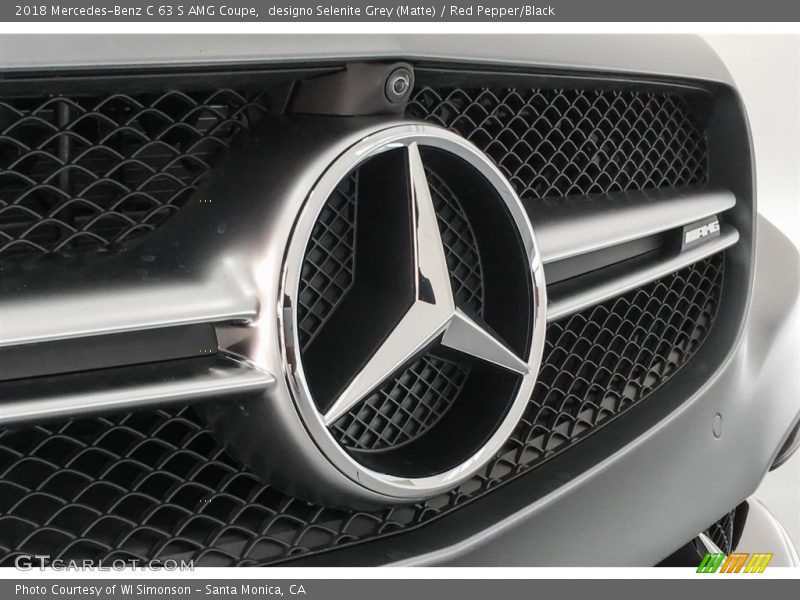 designo Selenite Grey (Matte) / Red Pepper/Black 2018 Mercedes-Benz C 63 S AMG Coupe