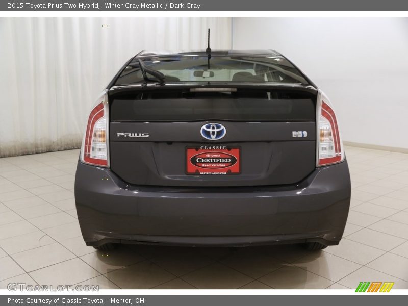 Winter Gray Metallic / Dark Gray 2015 Toyota Prius Two Hybrid