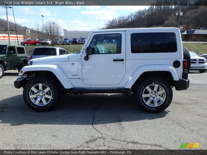 Bright White / Black 2018 Jeep Wrangler Sahara 4x4