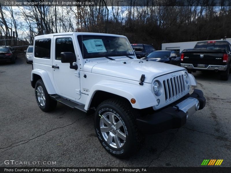 Bright White / Black 2018 Jeep Wrangler Sahara 4x4