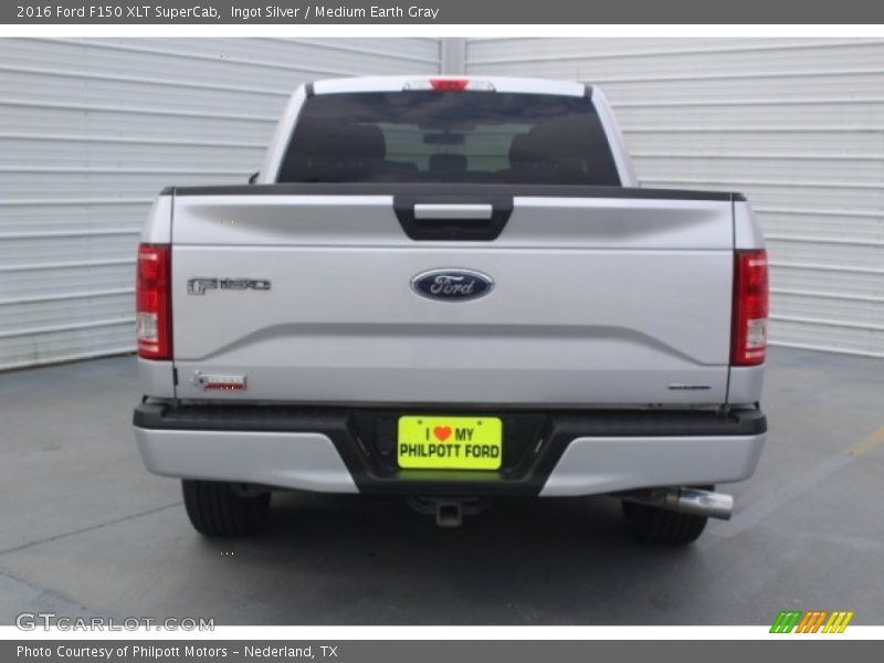 Ingot Silver / Medium Earth Gray 2016 Ford F150 XLT SuperCab