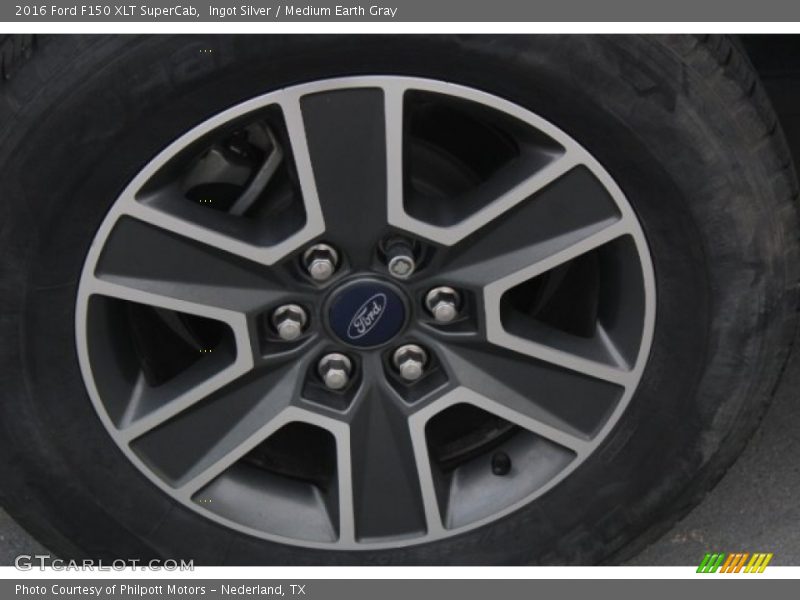 Ingot Silver / Medium Earth Gray 2016 Ford F150 XLT SuperCab