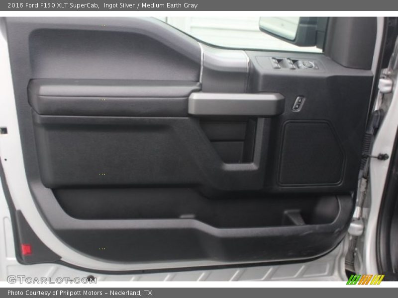 Ingot Silver / Medium Earth Gray 2016 Ford F150 XLT SuperCab