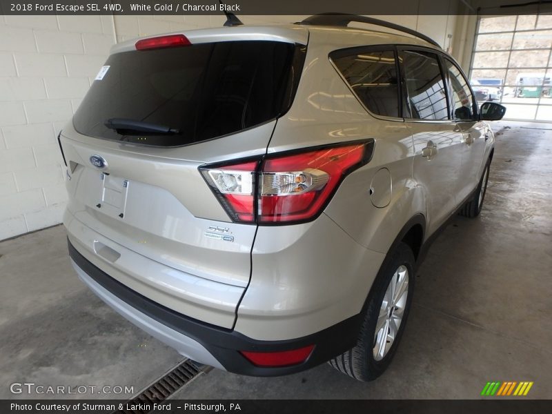 White Gold / Charcoal Black 2018 Ford Escape SEL 4WD