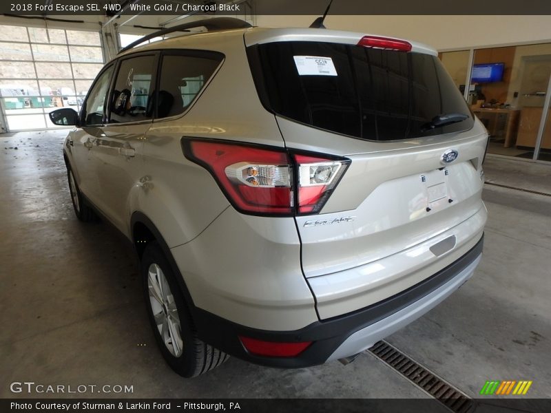 White Gold / Charcoal Black 2018 Ford Escape SEL 4WD