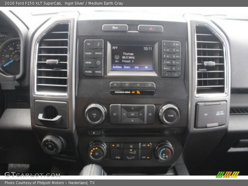 Ingot Silver / Medium Earth Gray 2016 Ford F150 XLT SuperCab