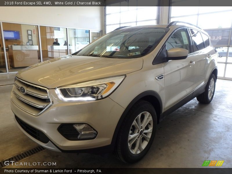 White Gold / Charcoal Black 2018 Ford Escape SEL 4WD
