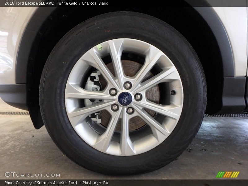 White Gold / Charcoal Black 2018 Ford Escape SEL 4WD