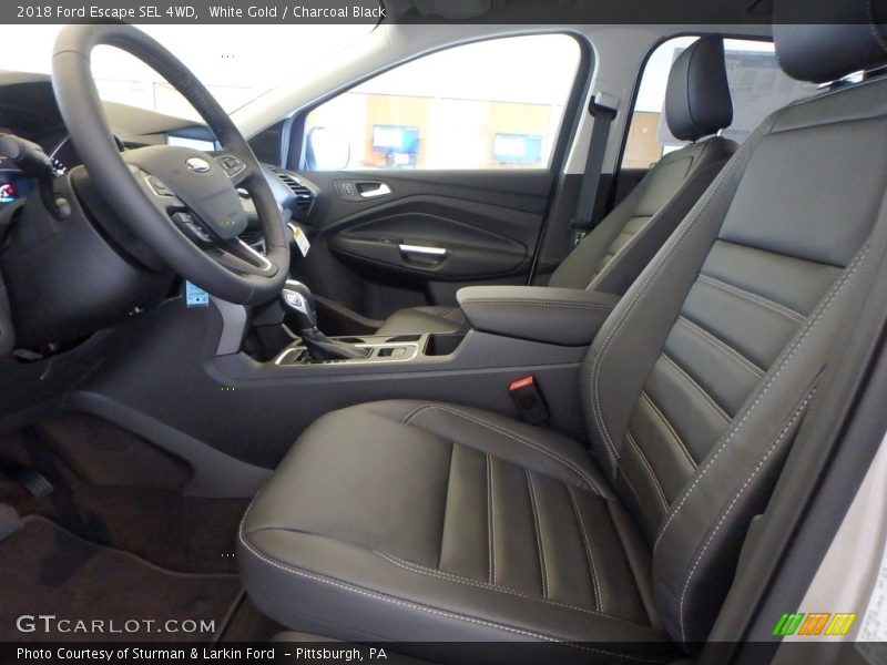 White Gold / Charcoal Black 2018 Ford Escape SEL 4WD