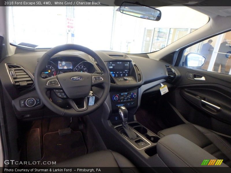 White Gold / Charcoal Black 2018 Ford Escape SEL 4WD