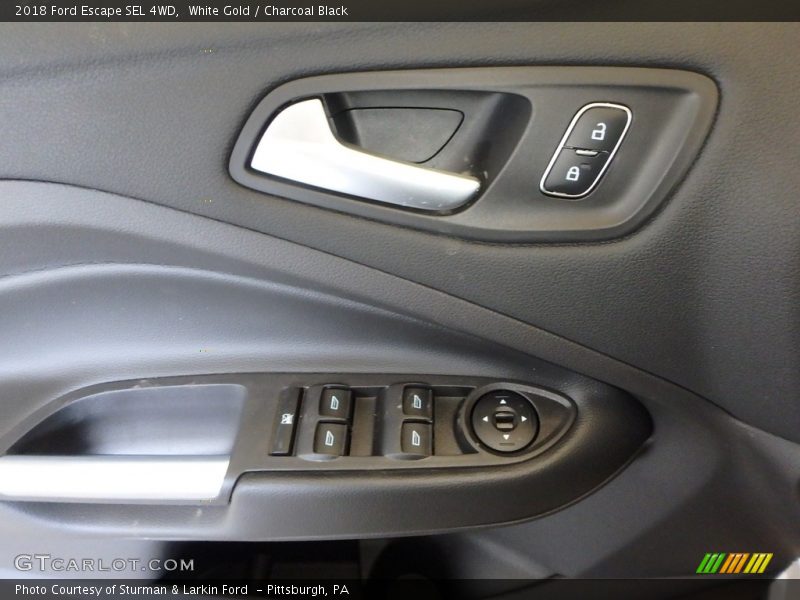 White Gold / Charcoal Black 2018 Ford Escape SEL 4WD