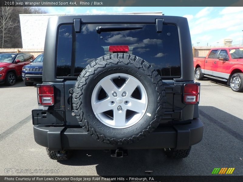 Rhino / Black 2018 Jeep Wrangler Unlimited Sport 4x4