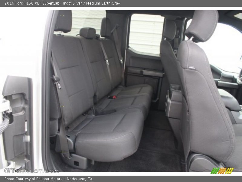 Ingot Silver / Medium Earth Gray 2016 Ford F150 XLT SuperCab