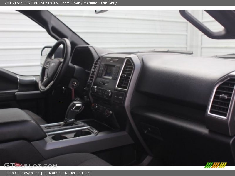 Ingot Silver / Medium Earth Gray 2016 Ford F150 XLT SuperCab