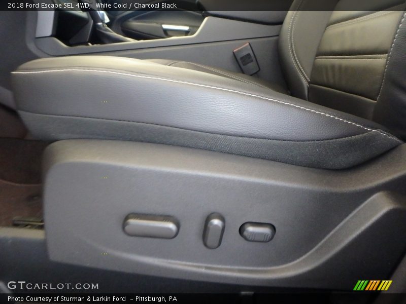 White Gold / Charcoal Black 2018 Ford Escape SEL 4WD