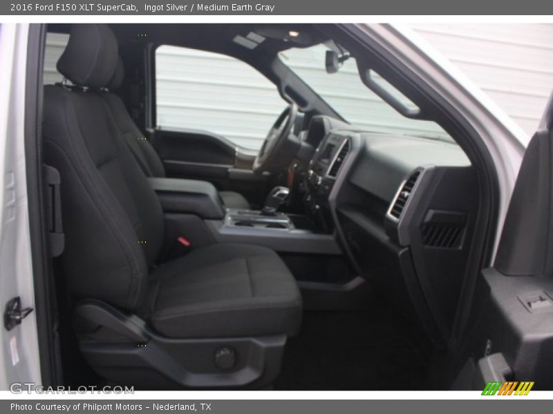 Ingot Silver / Medium Earth Gray 2016 Ford F150 XLT SuperCab