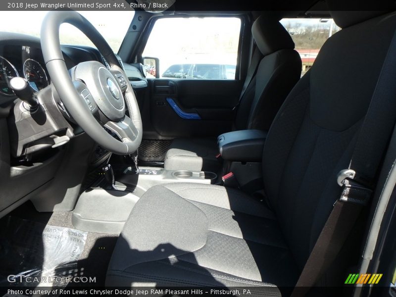 Rhino / Black 2018 Jeep Wrangler Unlimited Sport 4x4