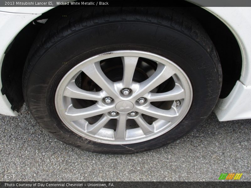 Wicked White Metallic / Black 2013 Mitsubishi Lancer ES