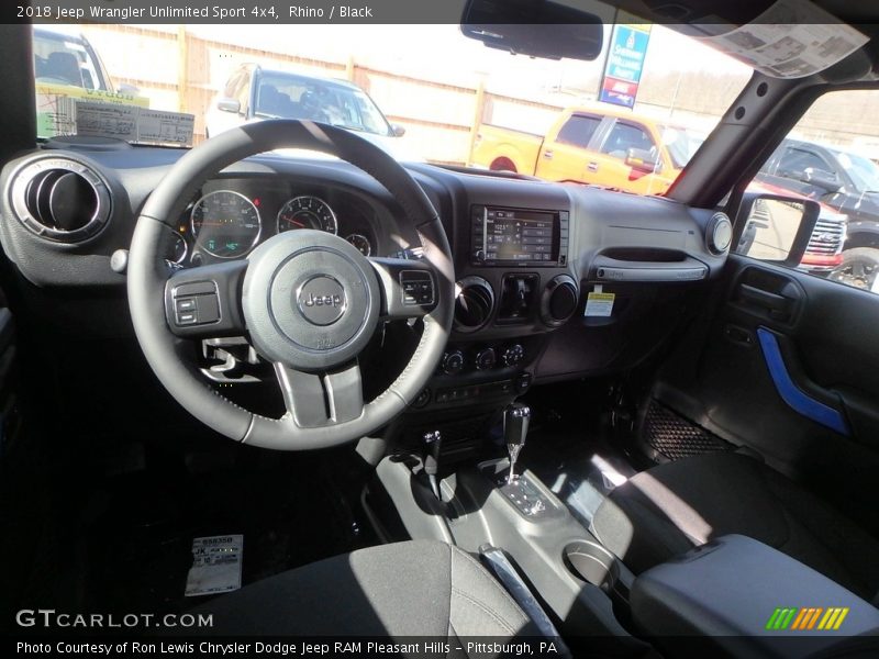 Rhino / Black 2018 Jeep Wrangler Unlimited Sport 4x4